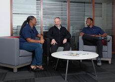 Commercial lifestyle photography showing a client meeting