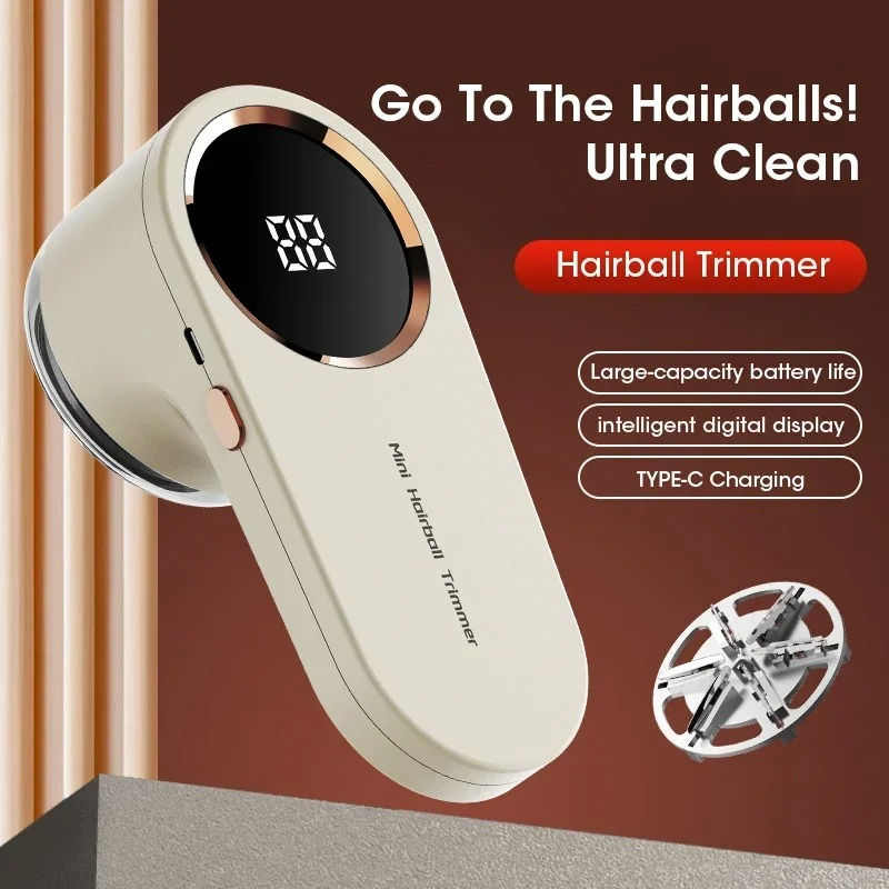 Thumbnail: Lint Remover Portable Electric Fuzz Pellet Remover for Clothing LED Display Rech