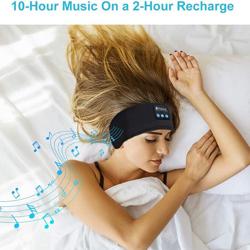 Thumbnail: Fone Bluetooth Earphones Sports Sleeping Headband Elastic Wireless Headphones Mu