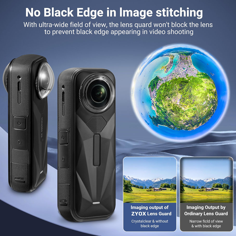 Thumbnail: Lens Guards for Insta360 X5, PC Lens Protector Cover with Anti-Reflective Coatin