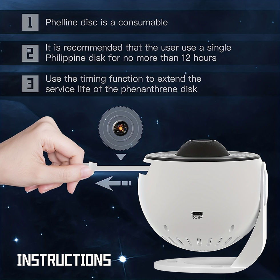Thumbnail: 13 In 1 Galaxy Ultral Star Projector HD Image Area LED Night Light, 13 Film Disc