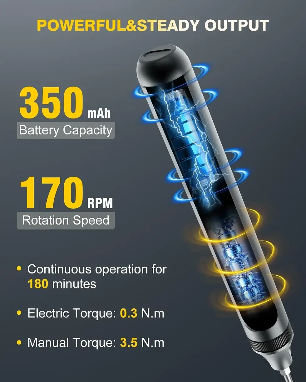 Thumbnail: Mini 51 in 1 Precision Electric Screwdriver Set Magnetic Bits Storage  for Elect