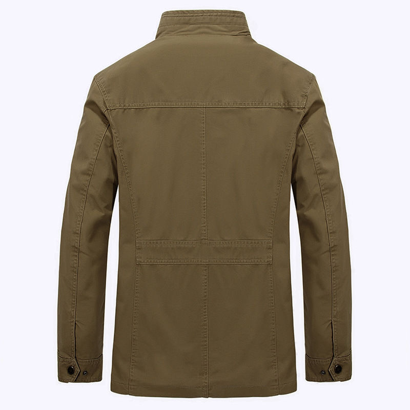 Thumbnail: Men's Casual Mid-Length Cotton Jacket for Spring/Fall