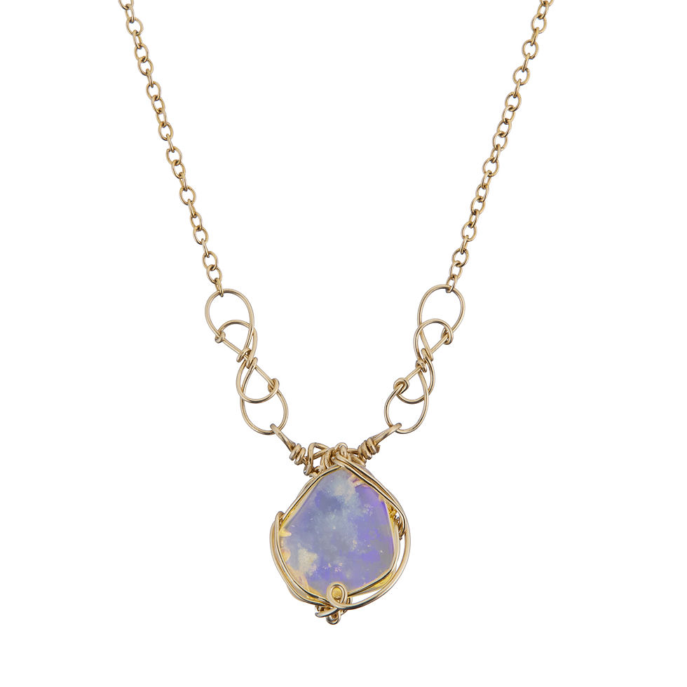 Dainty Opal Necklace