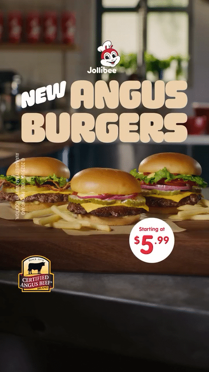 Jollibee "New Angus Burgers"