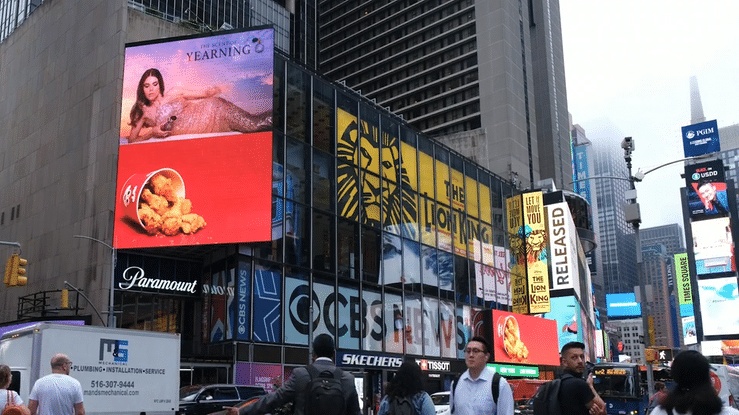 Jollibee "Fake Perfume Ad" Times Square Billboard