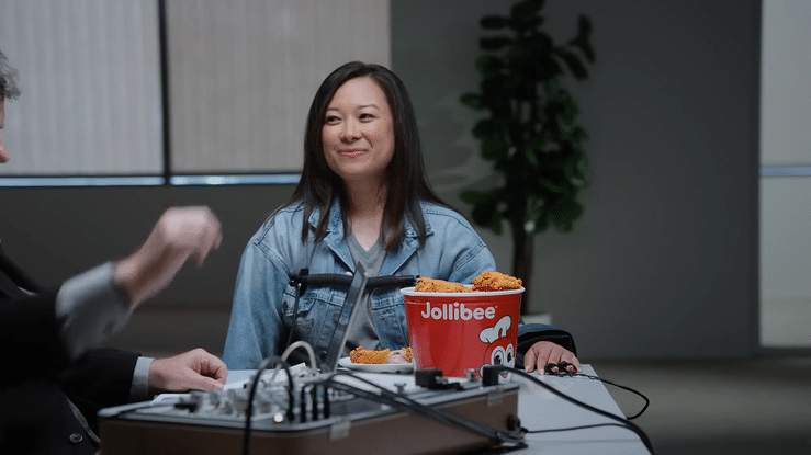Jollibee Chickenjoy "Lie Detector Taste Test" w/ @snacksandslowjams