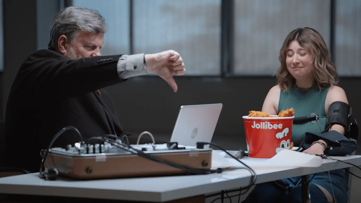 Jollibee Chickenjoy "Lie Detector Taste Test" w/ @teaseats