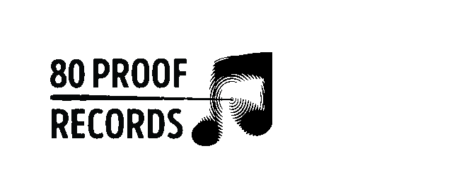 80 proof note logo with text black needl