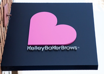 Kelley Baker Brows Branded sign