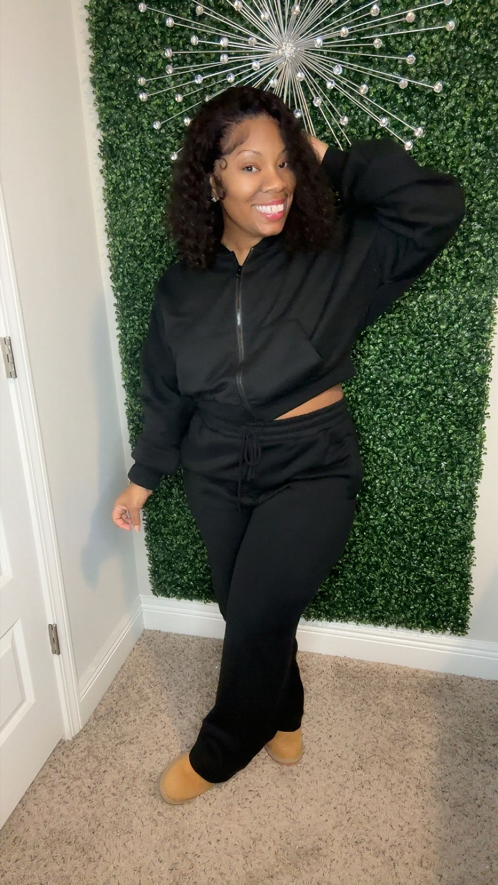 Thumbnail: Half Zip fleece hoody set