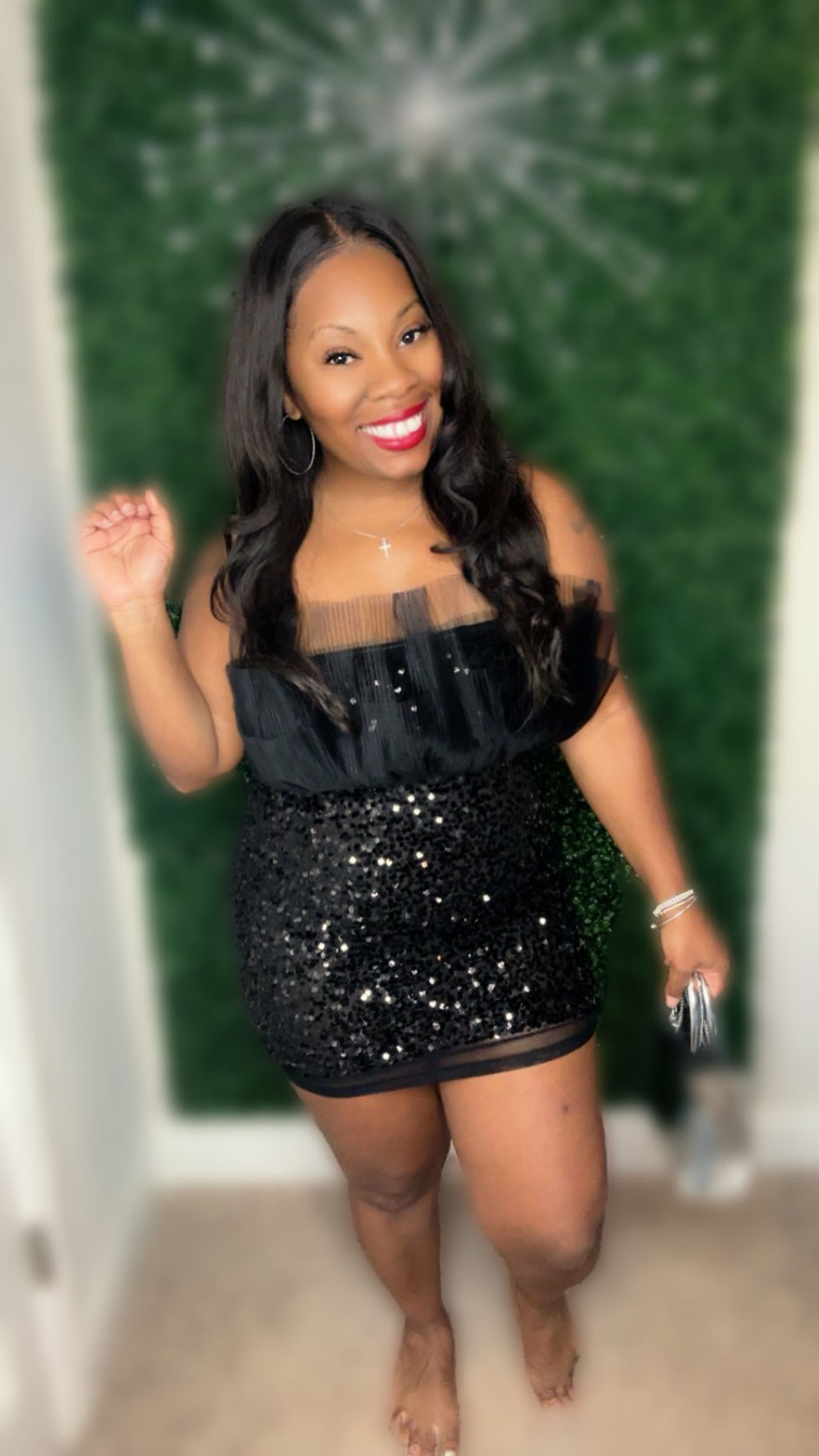 Thumbnail: Sparkling party Dress 🖤🩶🖤