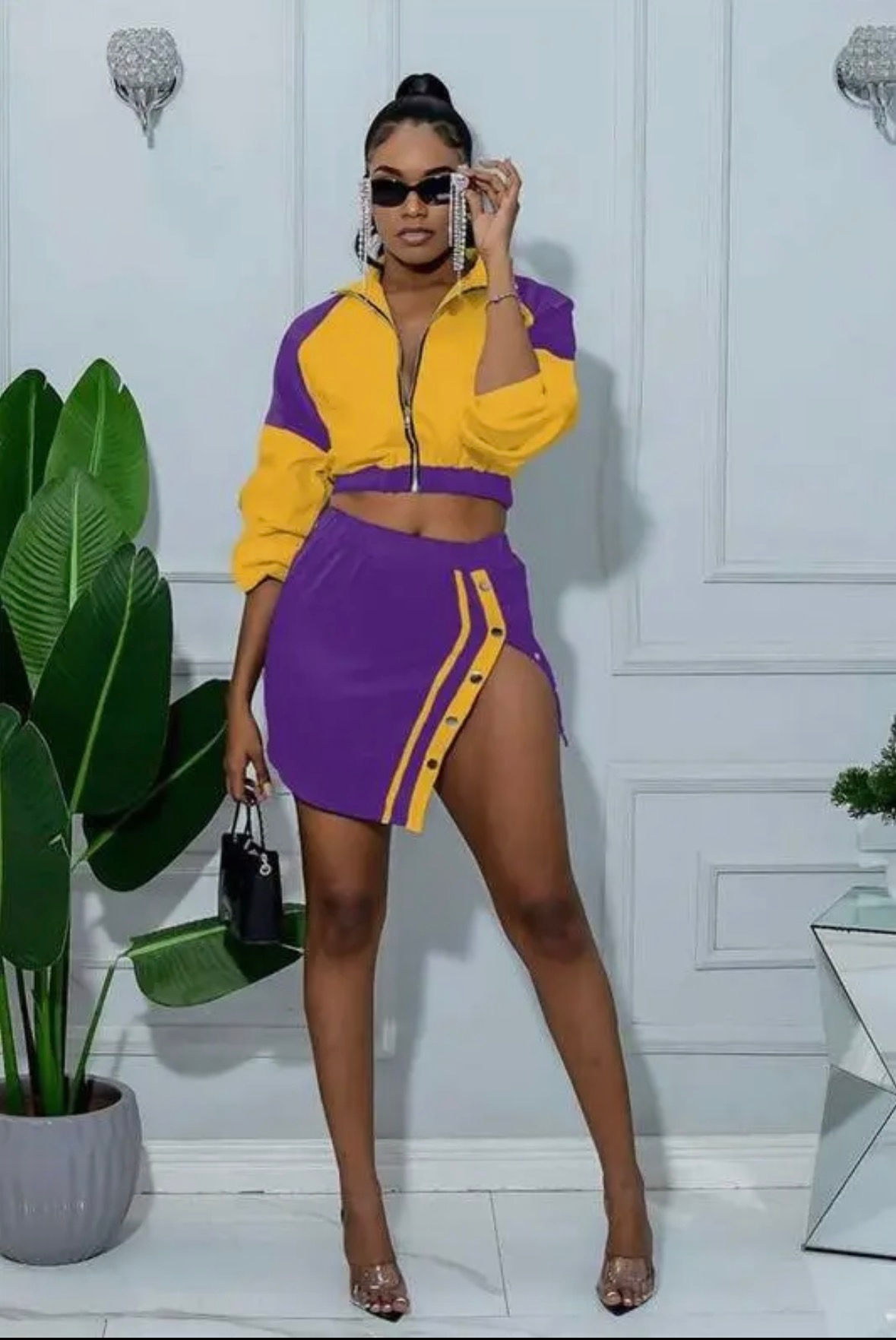 Mardi Gras Skirt Set 