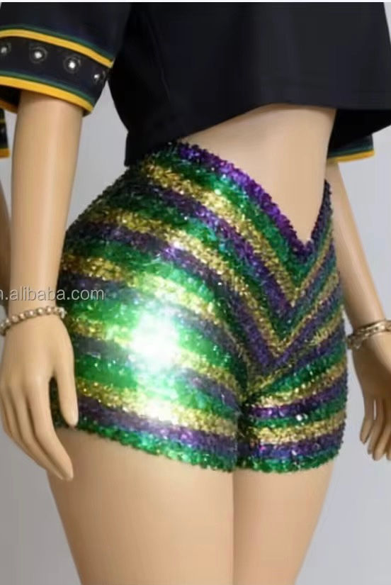Thumbnail: Mardi Gras Sequin Shorts 