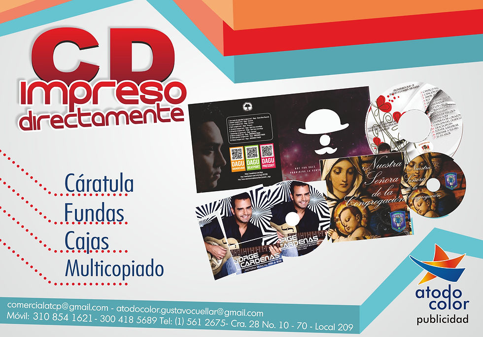 Discos y carátulas impresos