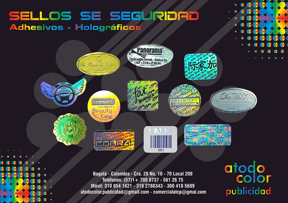 Sellos Holográficos y de seguridad