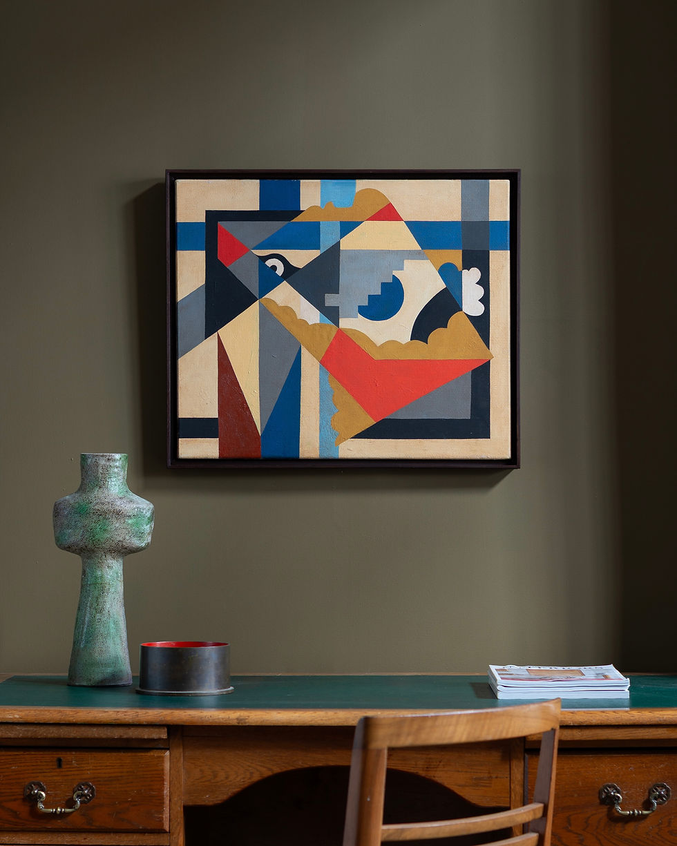 An original painting by Sussex abstract artist George Bodis.