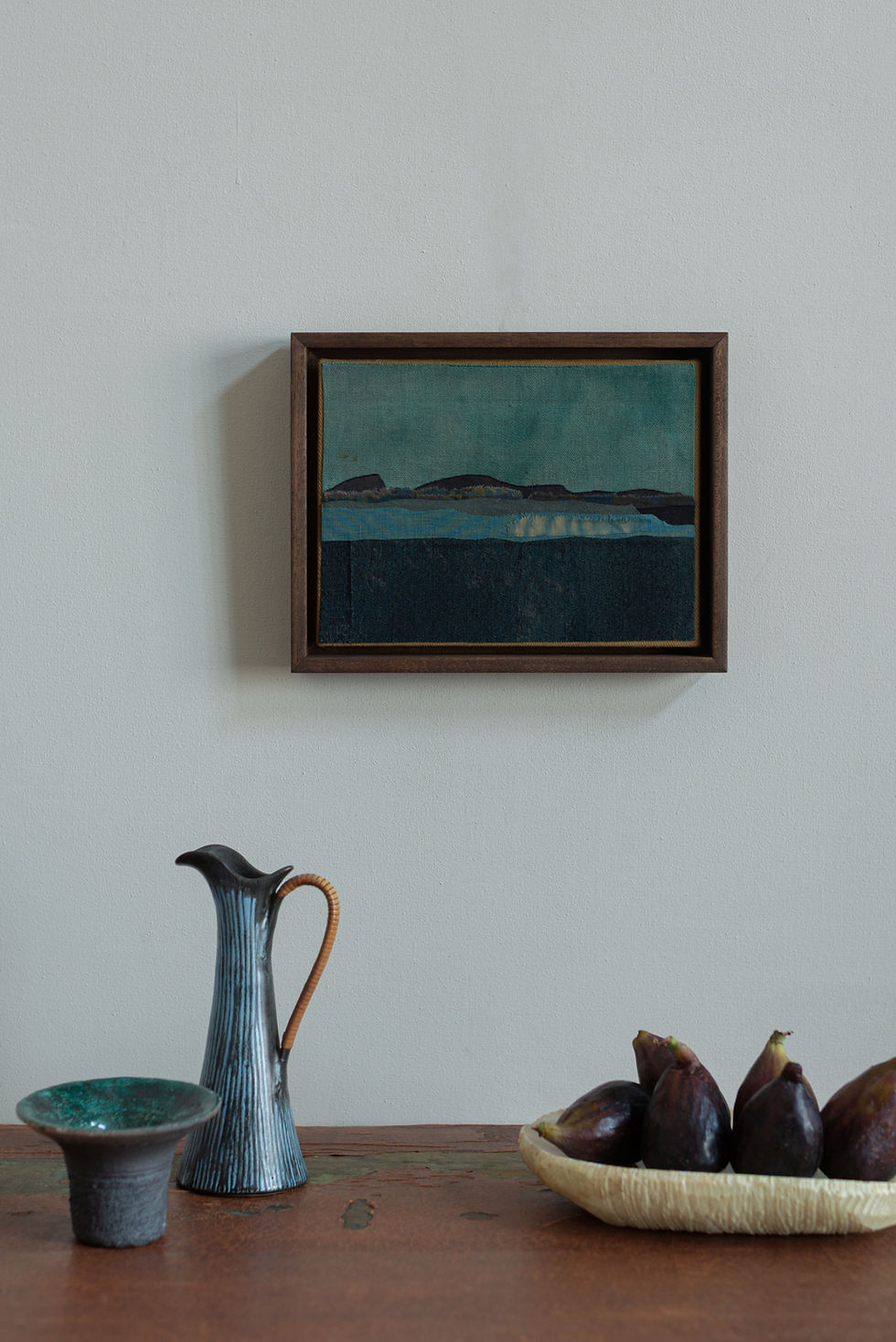 An original piece by artist Mary Norden. Collected vintage fabrics from Mary's international archive.
