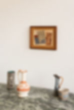 An original painting by abstract artist Sarah Desmarais.