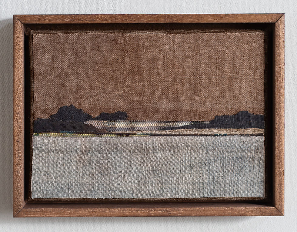 An original piece by artist Mary Norden. Collected vintage fabrics from Mary's international archive.