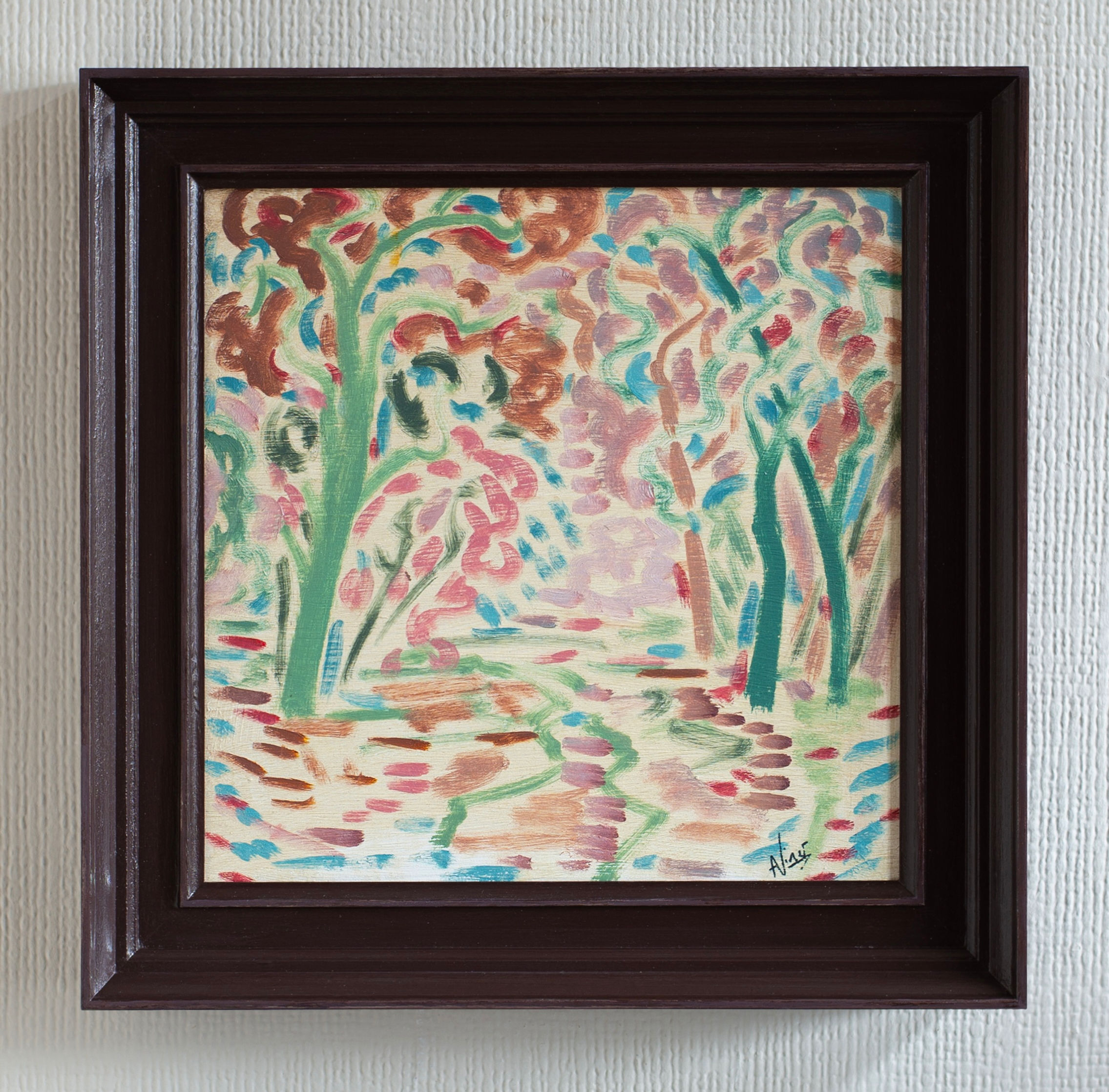 An original painting by artist Andrew Viner.