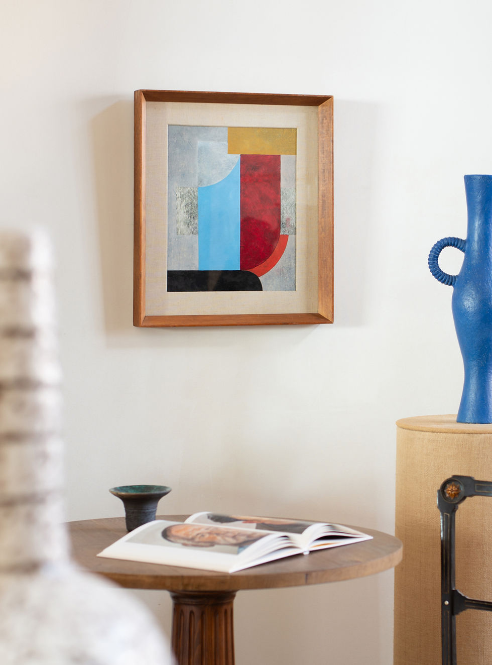 An original painting by abstract artist George Bodis.