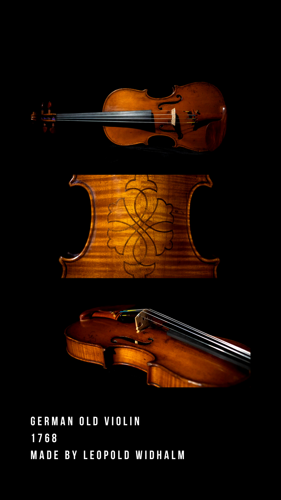 A German Violin by Leopold Widhalm, 1768