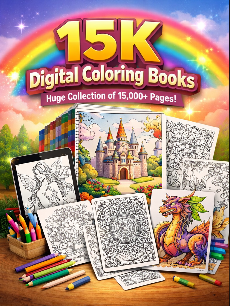 15K Coloring Book– PLR