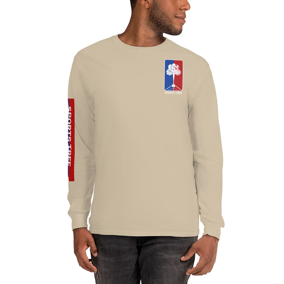 Thumbnail: Sports Tree Logo Unisex Long Sleeve Shirt (Light)