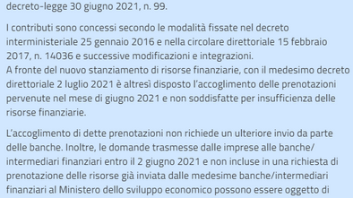 DECRETO DIRETTORIALE 2 LUGLIO 2021 - SABATINI