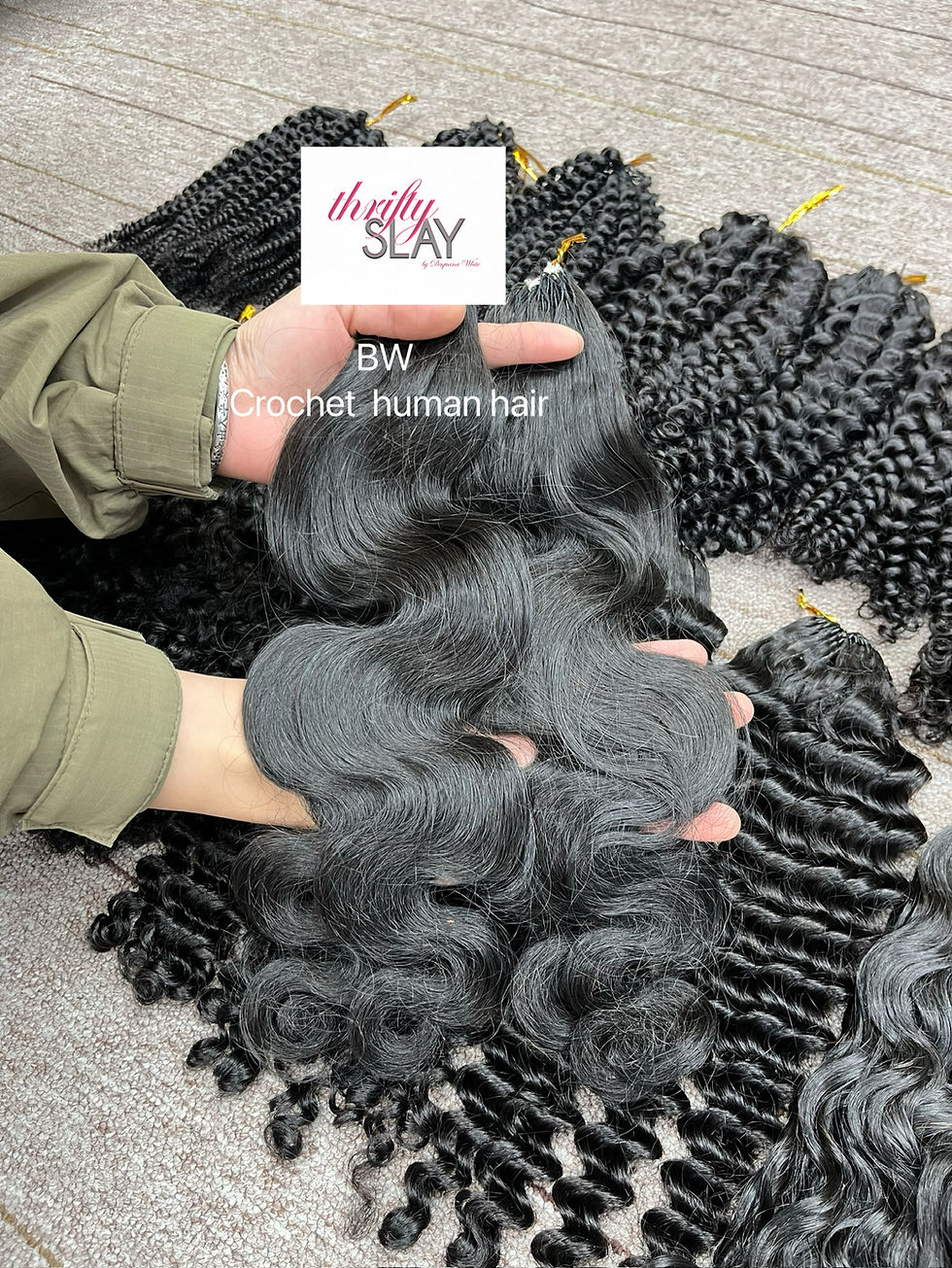 Thumbnail: Raw Luxe Feather Crochet Hair (Miracle Knot)