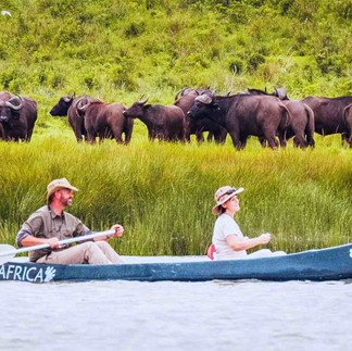 Canoeing in Tanzania
