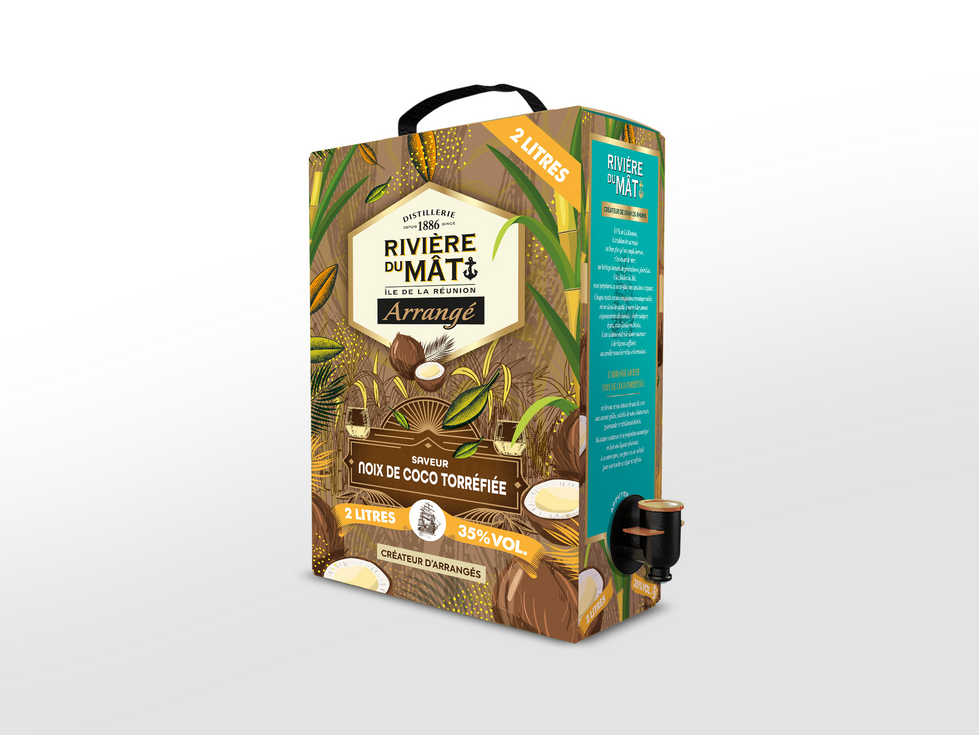 Mock-up BIB Arrangé noix de coco torrefie