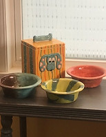 Dog Bowls and Treat Box