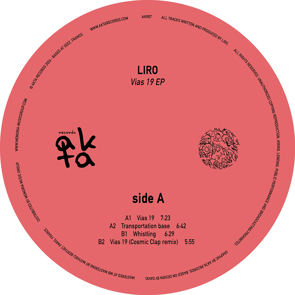 Miniature : Liro - Vias 19 EP incl. Cosmic Clap rmx