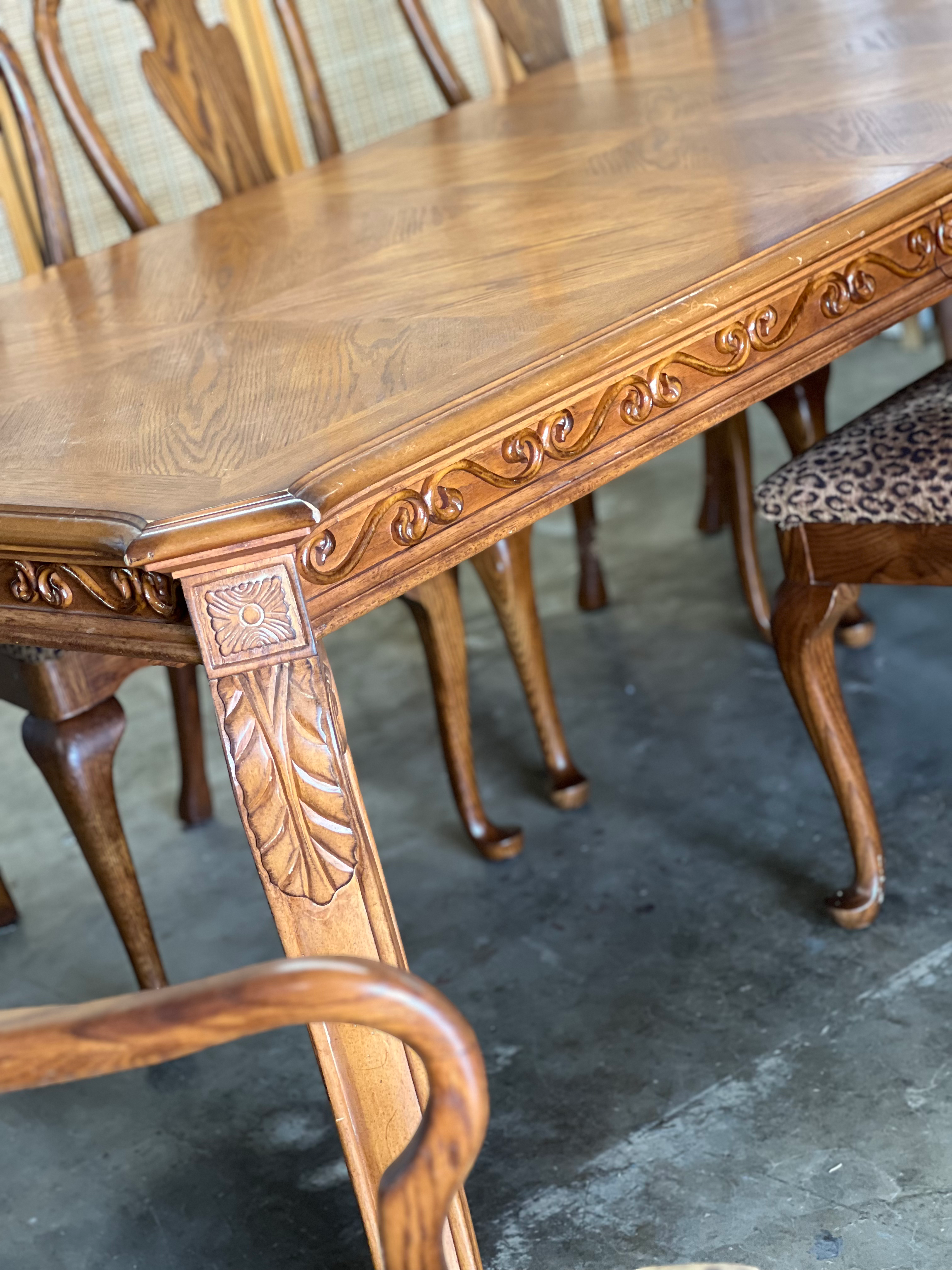 FULL/QUEEN OAK WOOD HEADBOARD