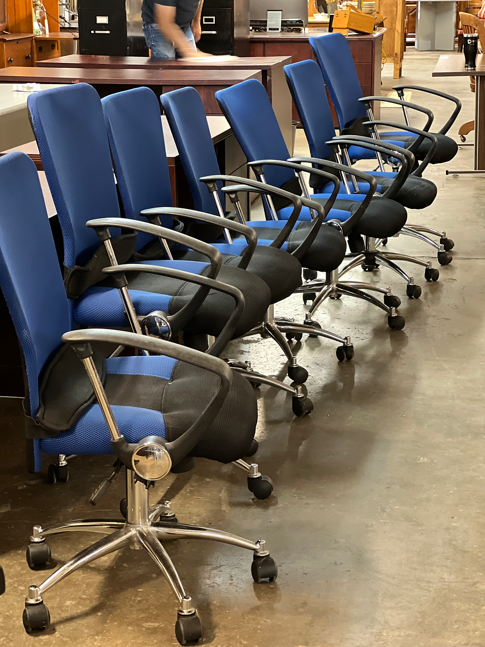 Thumbnail:   OFFICE CHAIR WITH ARMS ADJ BASE