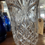 Thumbnail: 8.5" CRYSTAL VASE FRUIT DIAMOND CUT