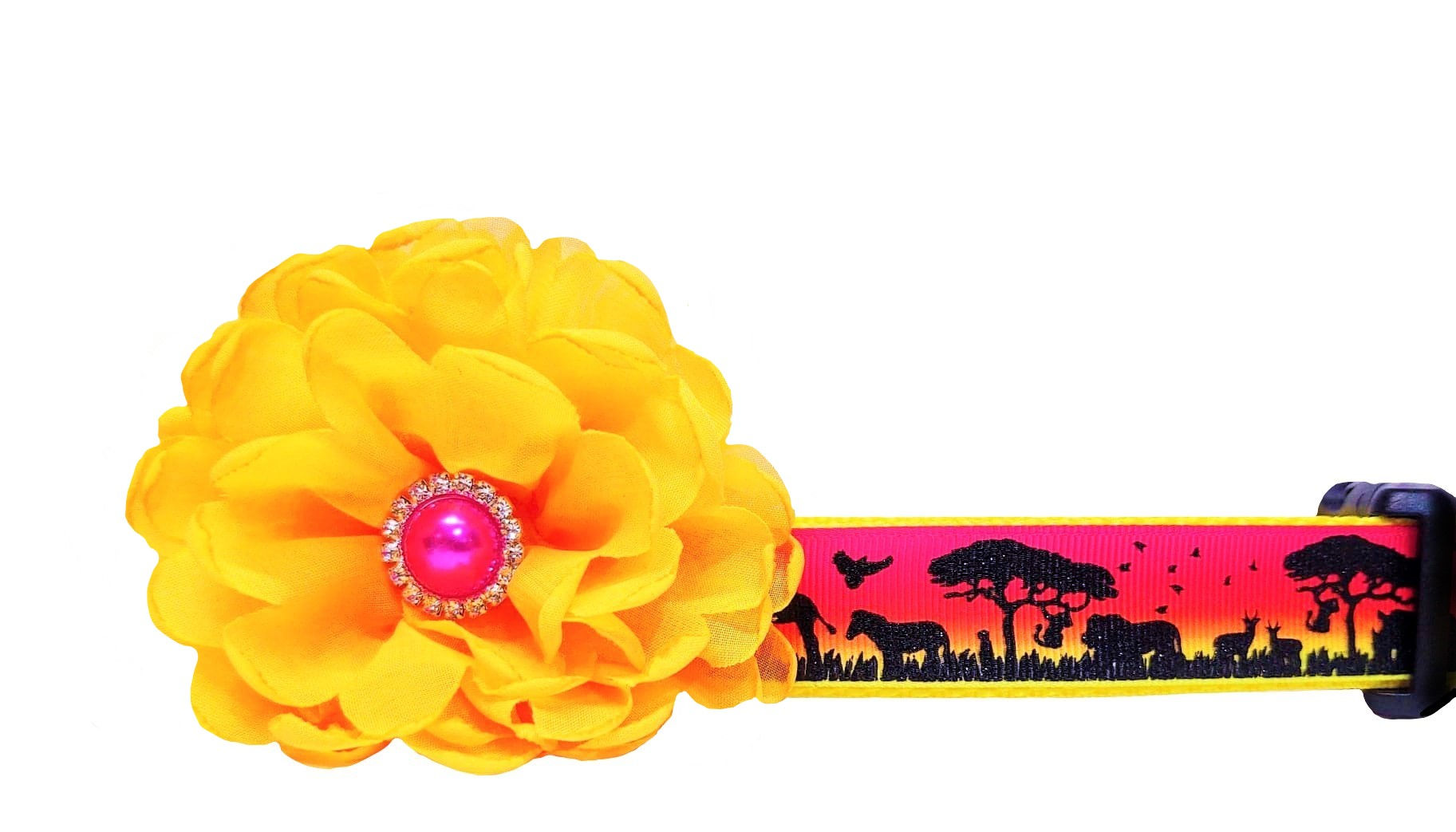 Safari Animals Dog Collar