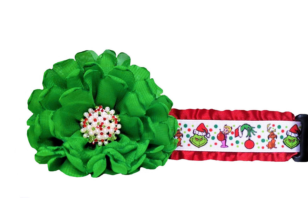 Grinch Christmas Dog Collar