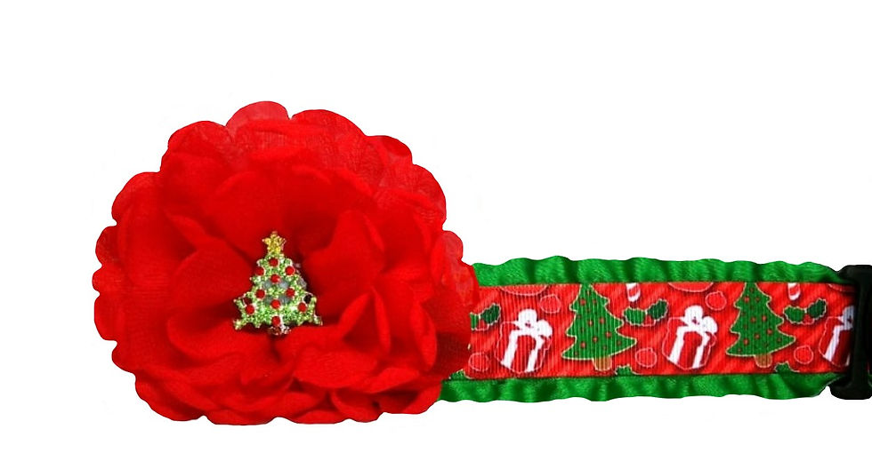 Christmas Tree & Gifts Dog Collar