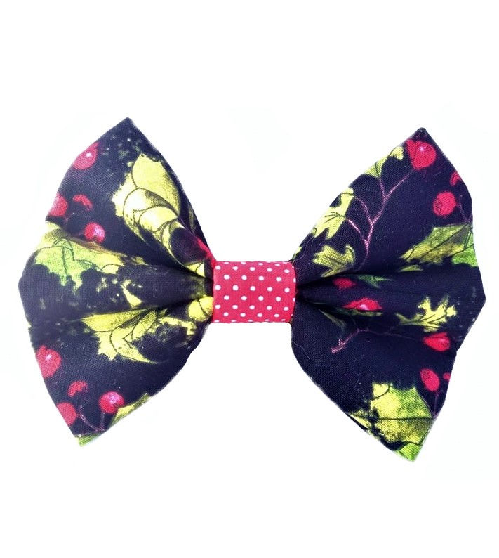 Christmas Holly - Dog Bow Tie