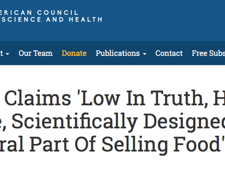 Food Claims.. a Natural Part of Selling Foods