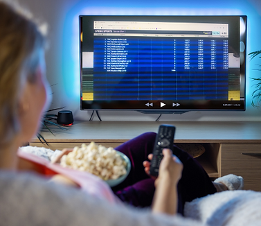 Image of someone watching the livestream of the race in 2021