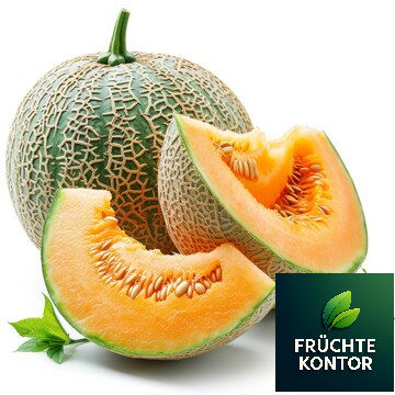 Einzigartige Charentais Melonen vom Früchte Kontor