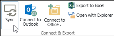 SharePoint Sync Library tab sync