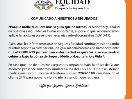 Comunicado a Nuestros Asegurados