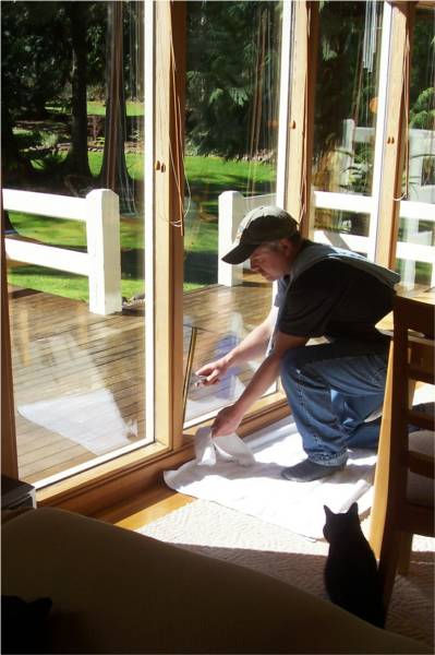 We use drop cloths in your home