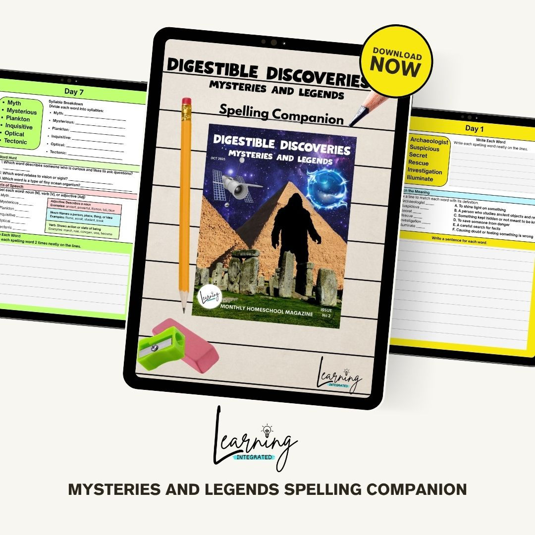 Mysteries and Legends Spelling Companion