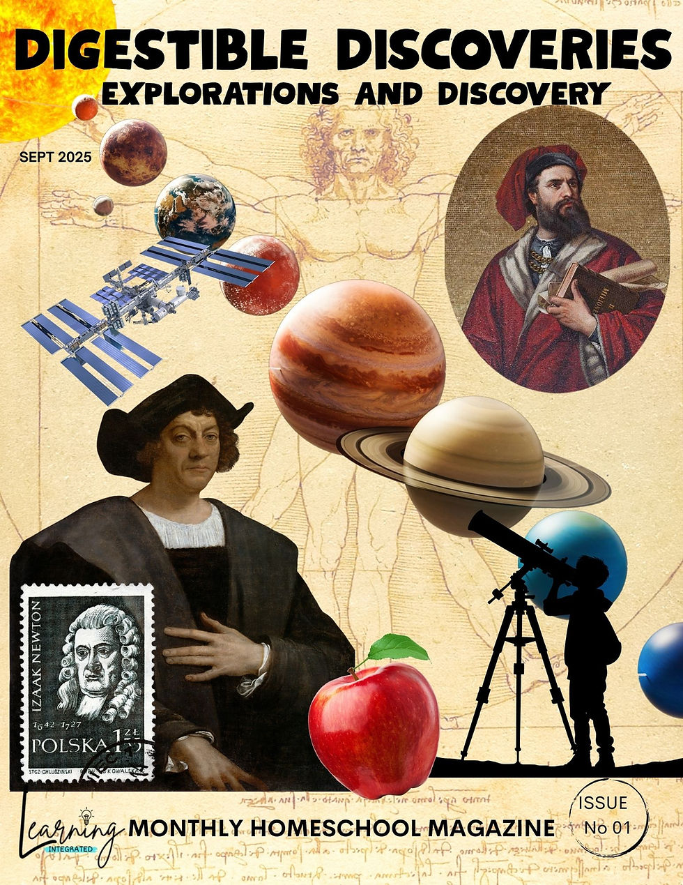 Digestible Discoveries Issue 01- Explorations and Discovery